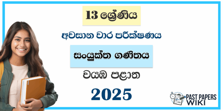 Grade 13 Combined Maths 3rd Term Test Paper 2025 | Northwestern Province