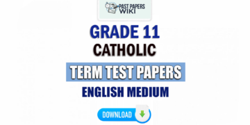 English Medium Grade 11 Catholic Term Test Papers
