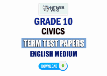 English Medium Grade 10 Civics Term Test Papers