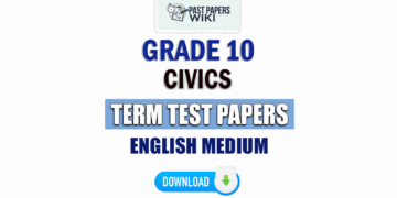 English Medium Grade 10 Civics Term Test Papers