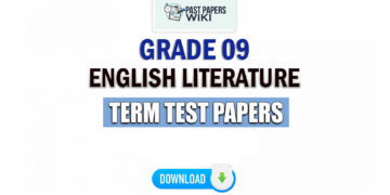 Grade 09 English Literature Term Test Papers