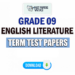 Grade 09 English Literature Term Test Papers