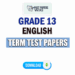 Grade 13 English Term Test Papers