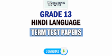 Grade 13 Hindi Language Term Test Papers