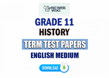 English Medium Grade 11 History Term Test Papers