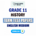 English Medium Grade 11 History Term Test Papers