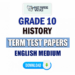 English Medium Grade 10 History Term Test Papers