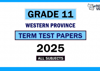 2025 Western Province Grade 11 3rd Term Test Papers