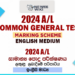 2024 A/L Common General Test Marking Scheme | English Medium