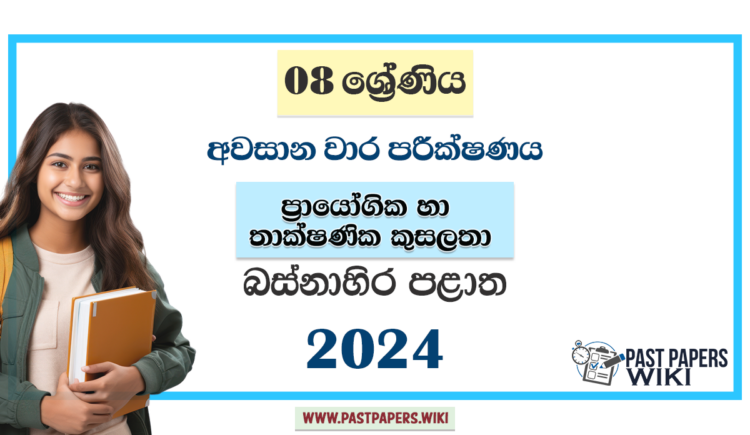 Western Province 2024 Grade 08 PTS 3rd Term Test Paper