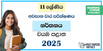 North Western Province 2025 Grade 11 Dancing 3rd Term Test Paper