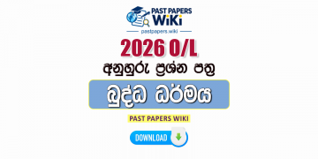 2026 O/L Buddhism Model Papers with Answers