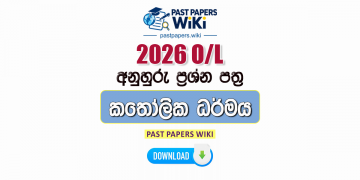 2026 O/L Catholicism Model Papers with Answers