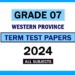 2024 Western Province Grade 07 3rd Term Test Papers