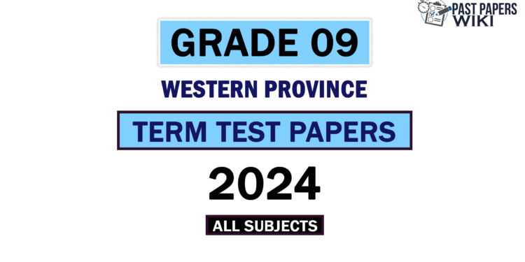 2024 Western Province Grade 09 3rd Term Test Papers