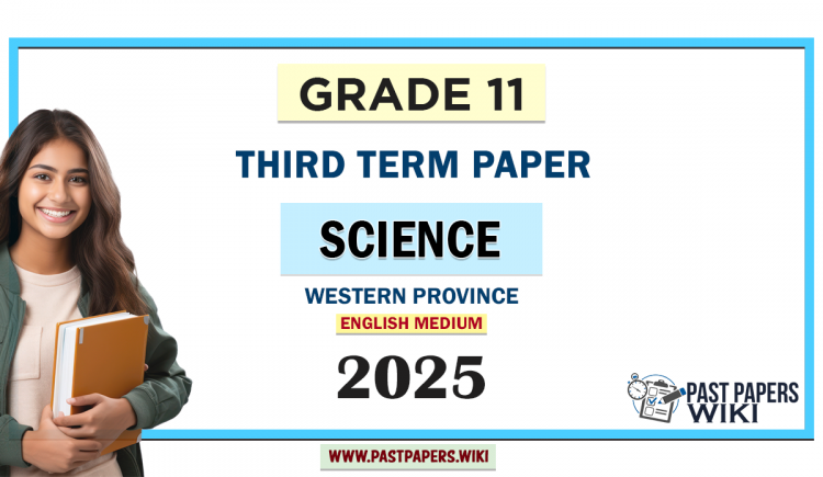 English Medium 2025 Grade 11 Science 3rd Term Test Paper Western Province