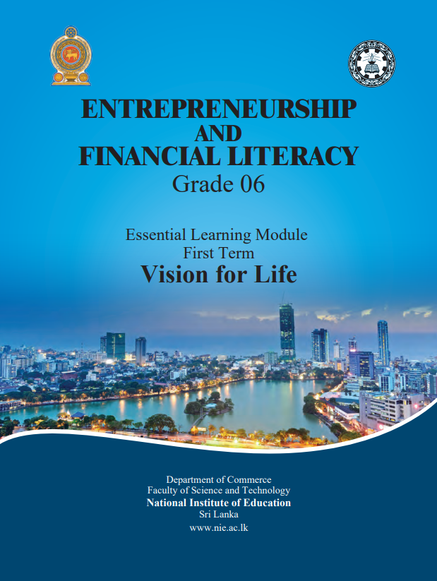 Grade 06 Entrepreneurship and Financial Literacy First-term English Medium Module Book Cover