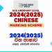 2024(2025) O/L Chinese Marking Scheme