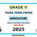 Tamil Medium 2025 Grade 11 Agriculture 3rd Term Test Paper North Western Province