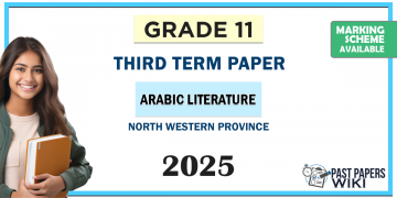 2025 Grade 11 Arabic Literature 3rd Term Test Paper North Western Province