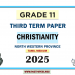 Tamil Medium 2025 Grade 11 Christianity 3rd Term Test Paper North Western Province
