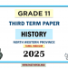Tamil Medium 2025 Grade 11 History 3rd Term Test Paper North Western Province