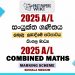 2025 A/L Combined Maths Marking Scheme | Sinhala Medium