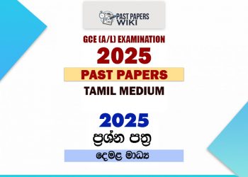 2025 A/L Past Papers and Marking Schemes(Tamil Medium)