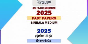 GCE A/L 2025 Past Papers and Marking Schemes - Past Papers WiKi