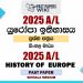 2025 A/L History of Europe Paper | Sinhala Medium