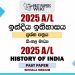 2025 A/L History of India Paper | Sinhala Medium