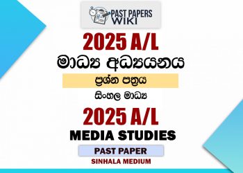2025 A/L Media Paper | Sinhala Medium
