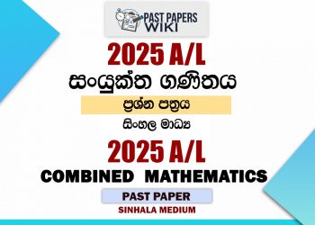2025 A/L Combined Mathematics Paper | Sinhala Medium