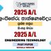 2025 A/L Engineering Technology Paper | Sinhala Medium