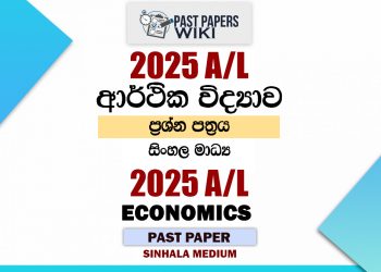 2025 A/L Economics Paper | Sinhala Medium
