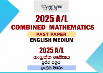 2025 A/L Combined Maths Paper | English Medium