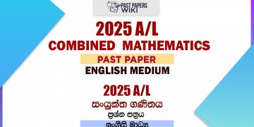 2025 A/L Combined Maths Paper | English Medium