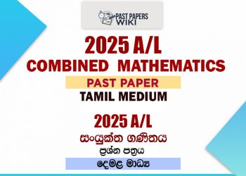 2025 A/L Combined Maths Paper | Tamil Medium