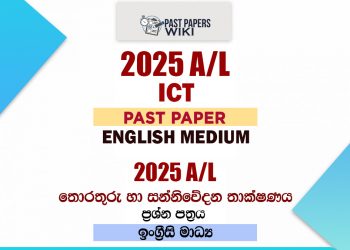 2025 A/L ICT Paper | English Medium