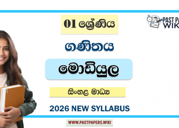 Grade 01 Mathematics Module Books Sinhala Medium