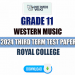 Royal College 2024 Grade 11 Western Music 3rd Term Test Paper