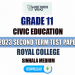 Royal College 2023 Grade 11 Civic Education 2nd Term Test Paper