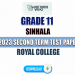 Royal College 2023 Grade 11 Sinhala 2nd Term Test Paper