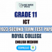 Royal College 2023 Grade 11 ICT 2nd Term Test Paper(English Medium)