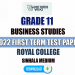 Royal College 2022 Grade 11 Business Studies 1st Term Test Paper