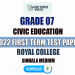 Royal College 2022 Grade 07 Civic Education 1st Term Test Paper