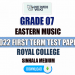 Royal College 2022 Grade 07 Eastern Music 1st Term Test Paper