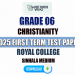 Royal College 2025 Grade 06 Christianity 1st Term Test Paper