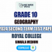 Royal College 2024 Grade 10 Geography 2nd Term Test Paper