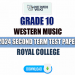 Royal College 2024 Grade 10 Western Music 2nd Term Test Paper